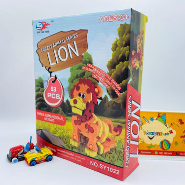 53 pieces 3d lion puzzle kit